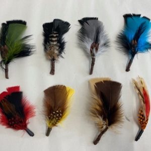 Small Two Tone Feather Mounts