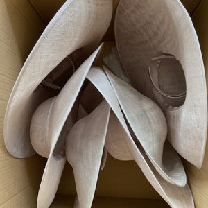 Lt Grey Untrimmed Hats