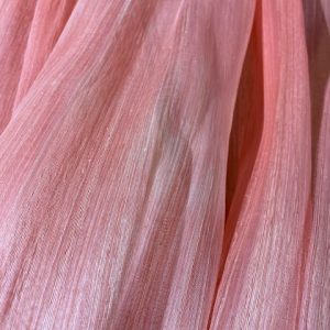 Damaged Coral Pink Silk Abaca (1/2mt)