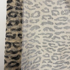 Cheetah Print Sinamay