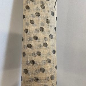 Natural/Black Spotted Sinamay