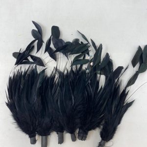 Black feather mounts