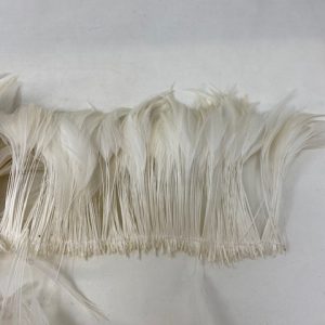 Ivory Hackle Fringe