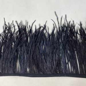 Black Ostrich Fringe